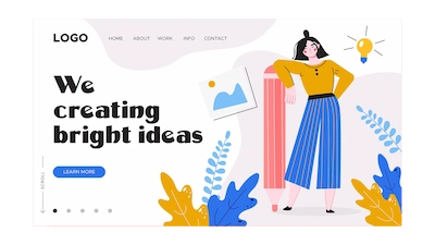 Proyecto de diseño de página de destino: Página de Destino Creativa